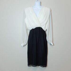Late Edition Ltd Vintage Black & White Dress Size 8